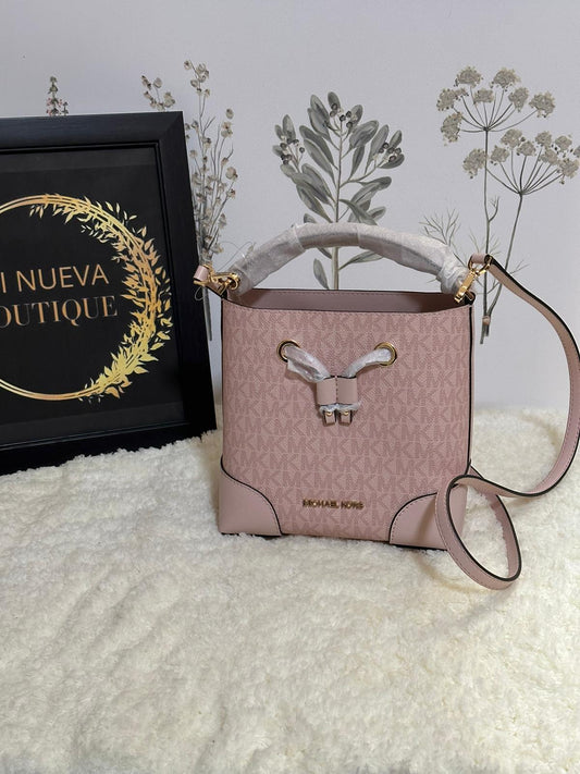 Bucket MK pink crossbody small